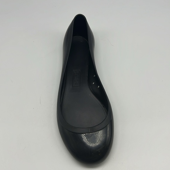 J Crew - Black Round Toe Ballet Flat Lightweight Jellies Ballet Flats Size 7 - Picture 3 of 14